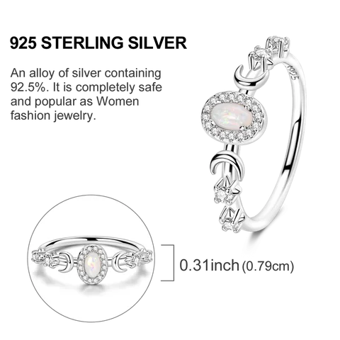 10 best sales 925 silverringar för kvinnor - №7