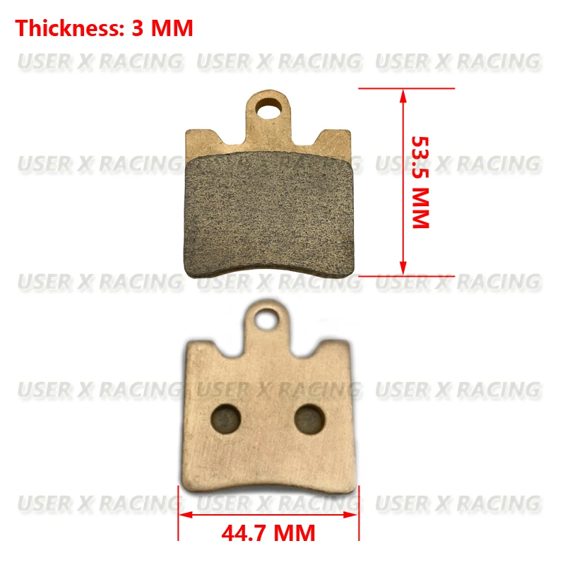 USERX Motorcycle Disc brake pads Rear Copper substrate metal sintering For Scooter AN 250 400 High quality and durability