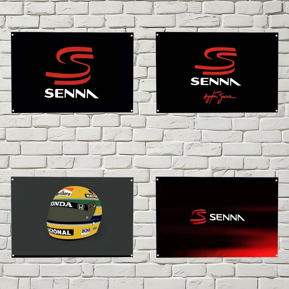 Флаги-с-логотипом-Айртона-Сенны-гобелены-для-домашнего-декора-баннеры-фоновые-украшения-детские-баннеры-праздничные-украшения-декорации-для-фотозон
