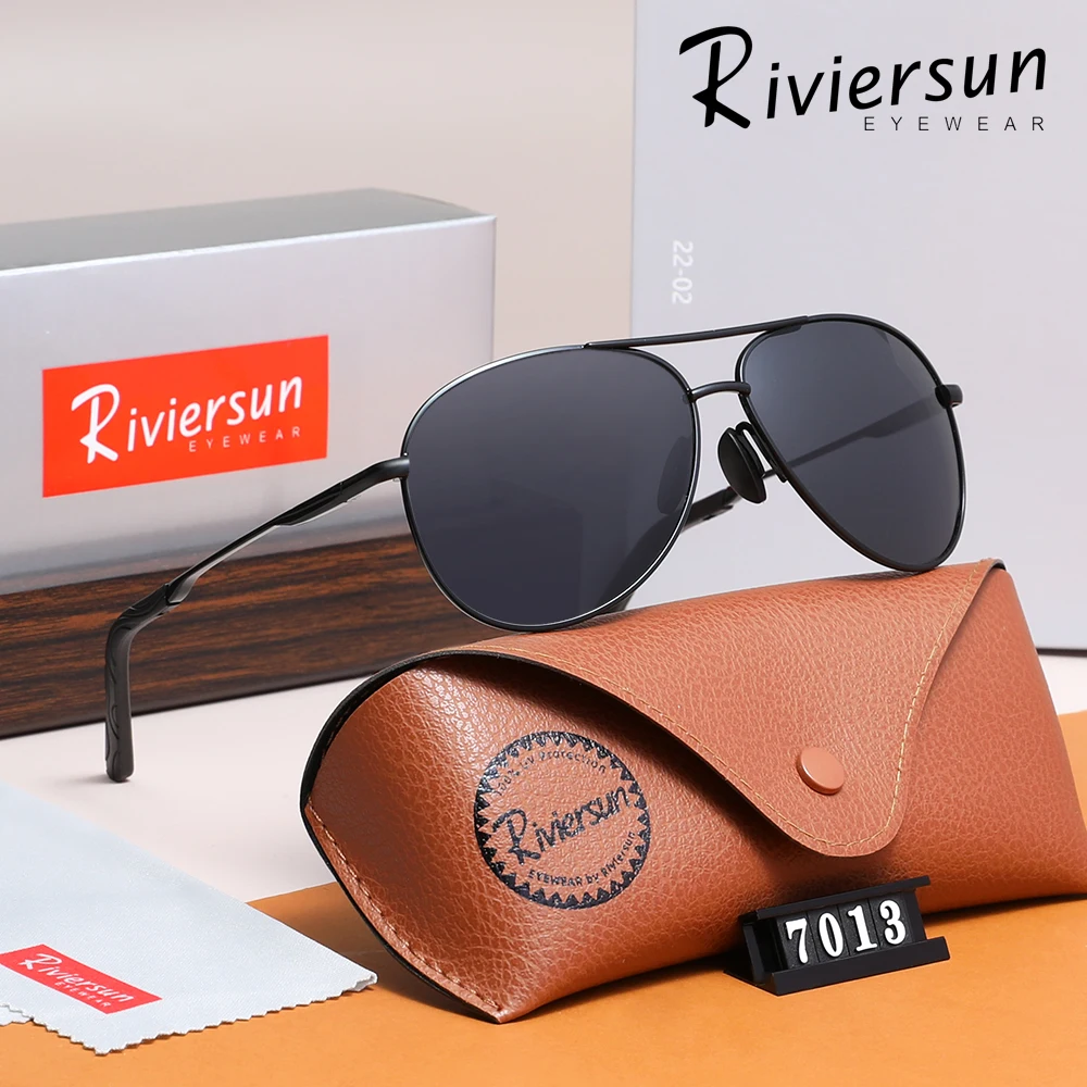 Mode Legierung Aviators Rahmen Sonnenbrille UV400 Polarisierte Brillen Für Männer Frauen Fahren Reise Gläser