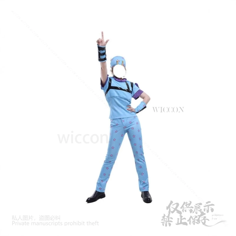 Cosplay Jo Suit Adventure Jo Cosplay Johnny Joestar Outfits Tops Pants Accessories Wig Women Men Halloween Carnival Party Cos