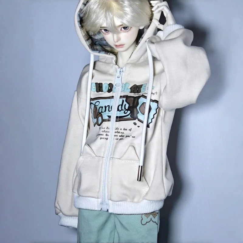 BJD doll clothes suitable for 1/4 size  Cute Hooded sweatshirt suit clothes suit doll accessories (2 points)