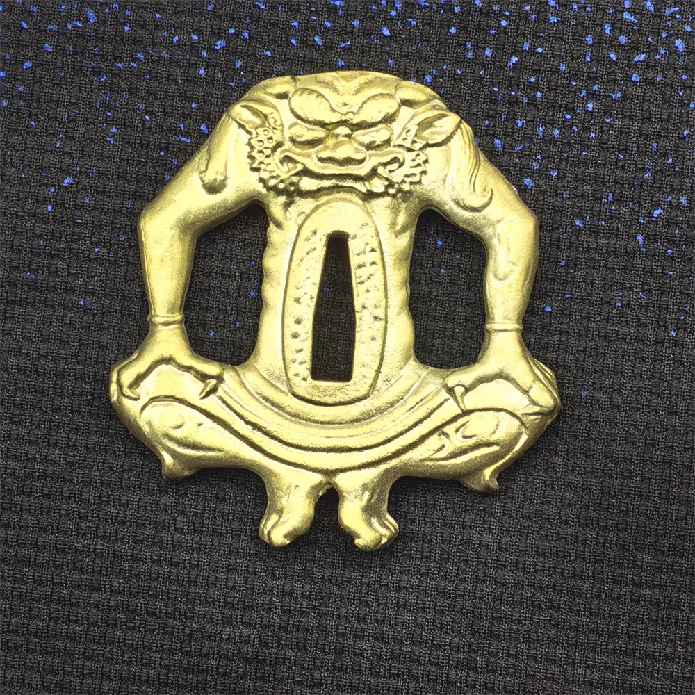Copper Brass Tsuba Japanese Sword Guard Tsuba For Katana/Wakizashi/Tanto Knife HandGuard Fittings