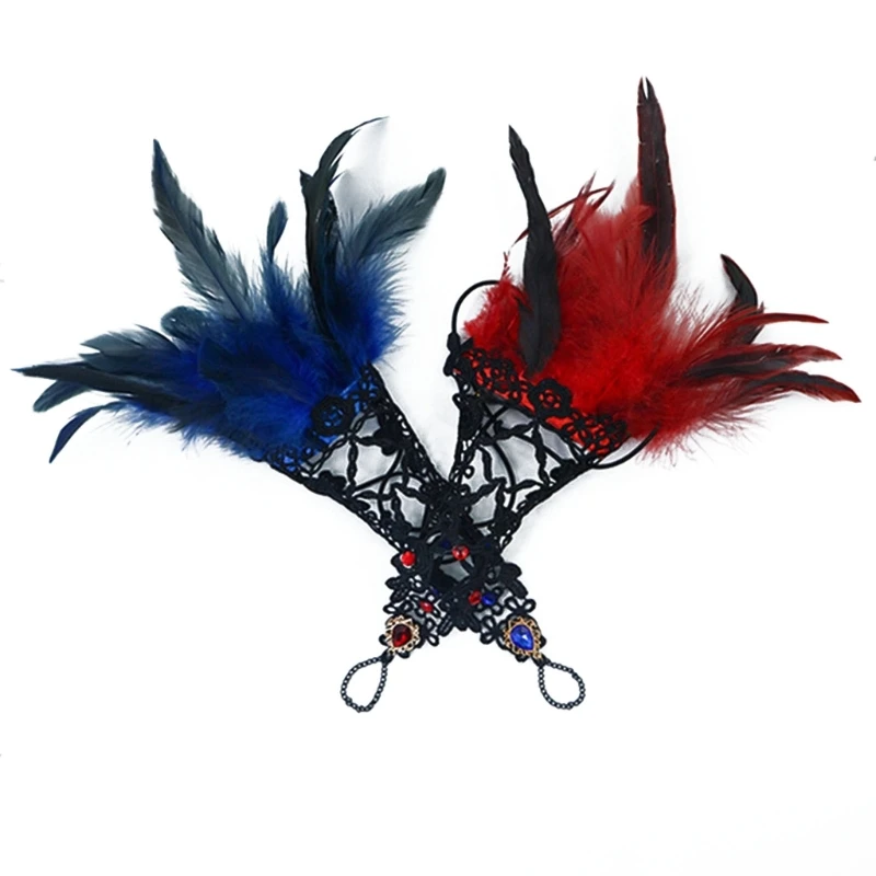 Halloween Witch Gloves Lace Rhinestones Mittens Women\'s Witch Elbow Long Gloves