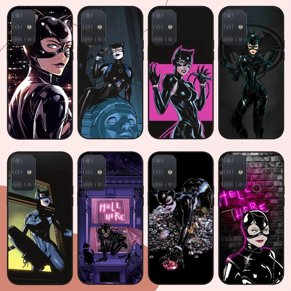 BEAST KINGDOM Catwoman Film Phone Case For Samsung Galaxy 20 10 S24 S22 S23 S30 Note Plus Lite FE ULTRA Cover