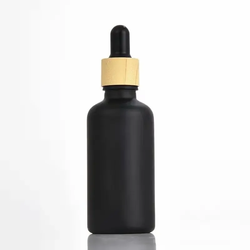 10ml 30ml 50ml 100ml Fine Oil Bottle Scrub Black Light Avoidance Glass Cosmetics Separate Bottling Dropper Glass Bottle