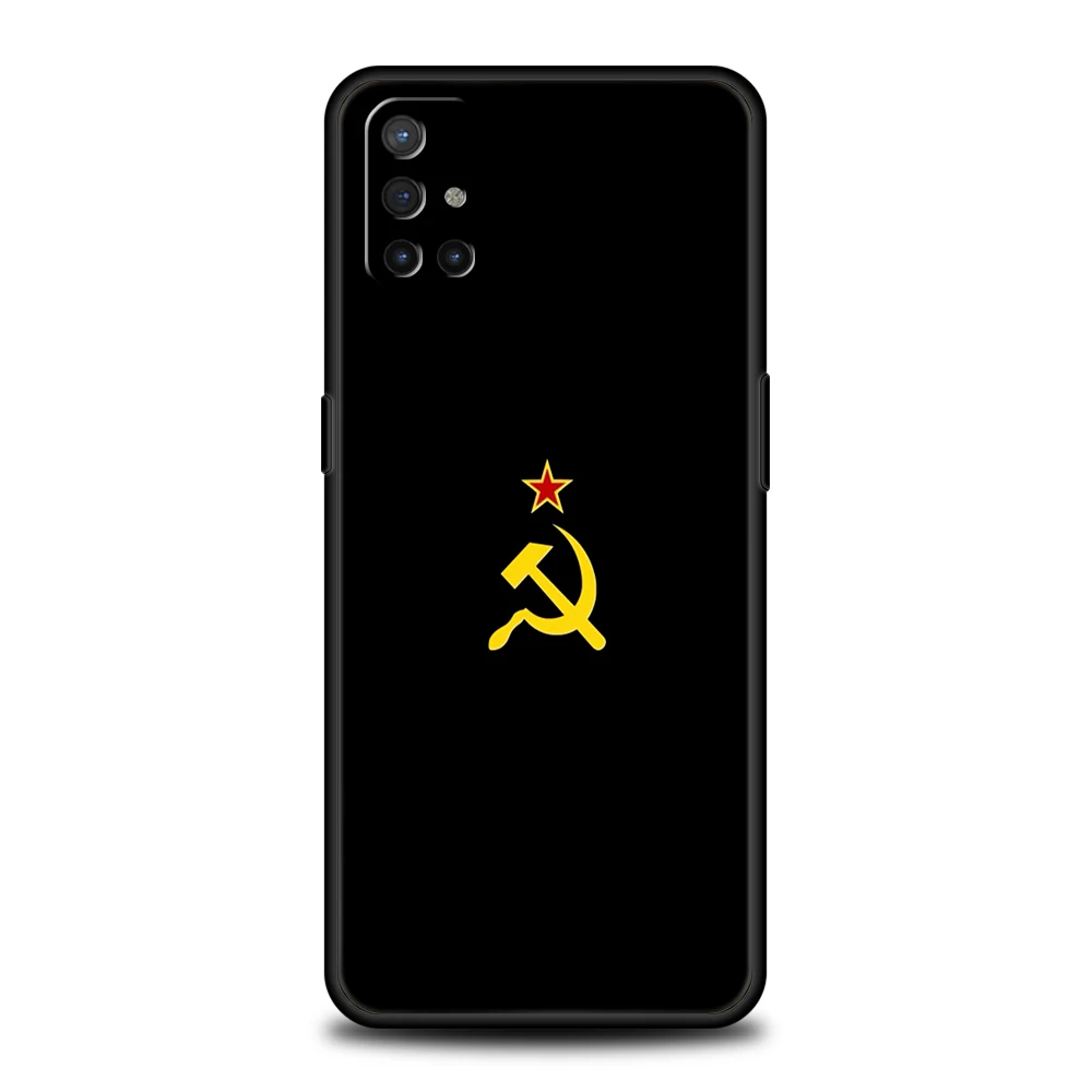 OnePlus 13 12 11 10 9 Pro 9T 13R 12R 10R 9R 9RT 10T 8T 8 Nord 2T CE 2 3 5G N200 N30용 폰 케이스 소프트 커버 CCCP 깃발