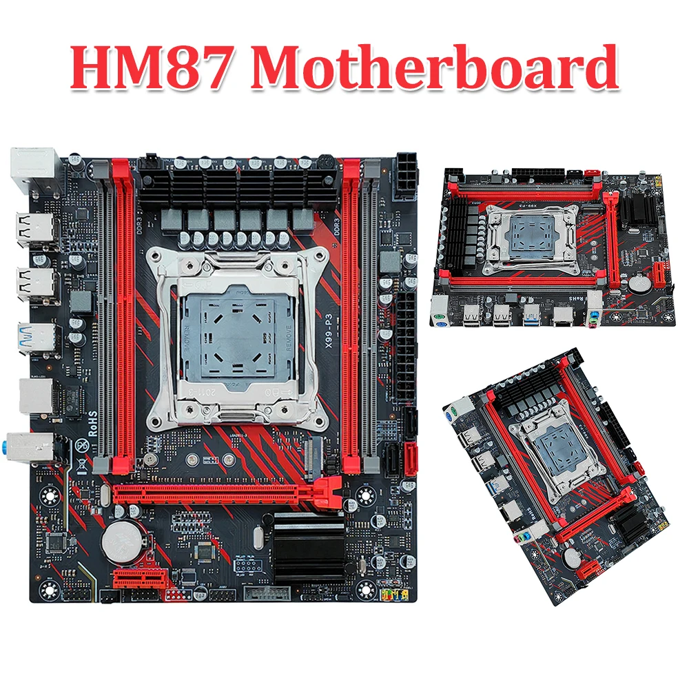 

Материнская плата DDR3 ECC для настольного сервера E5 2666 V3 LAG2011-V3, материнская плата компьютера, 128 ГБ ОЗУ, материнская плата для ПК, порт M.2 NVME/SATA