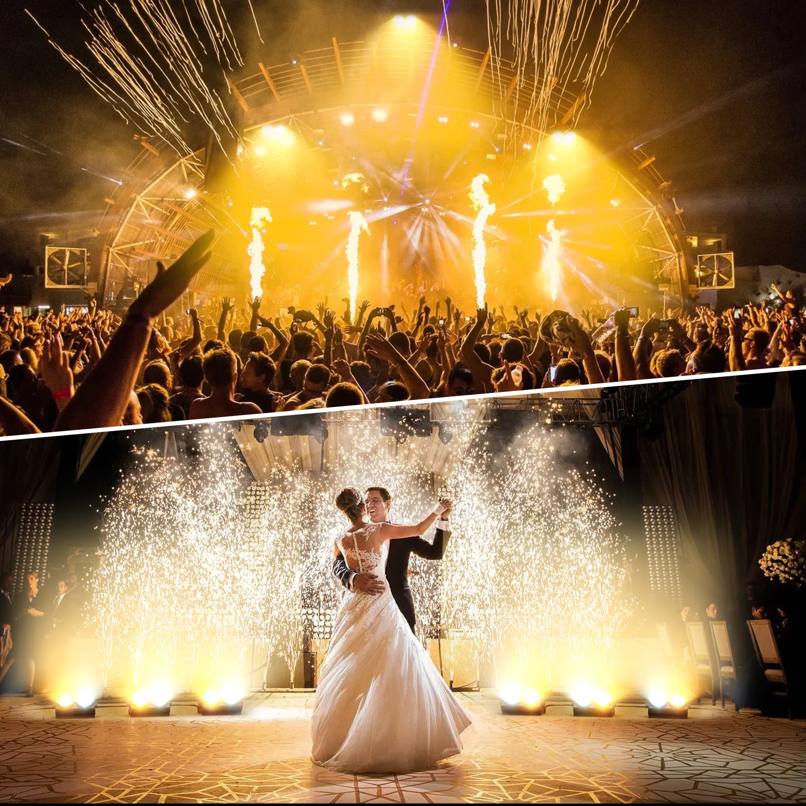 Imagem -03 - Yiflamefly-led Cob Par Iluminação 200w Fill Light Outdoor Stage Lights para Casamento Music Show Dance Party