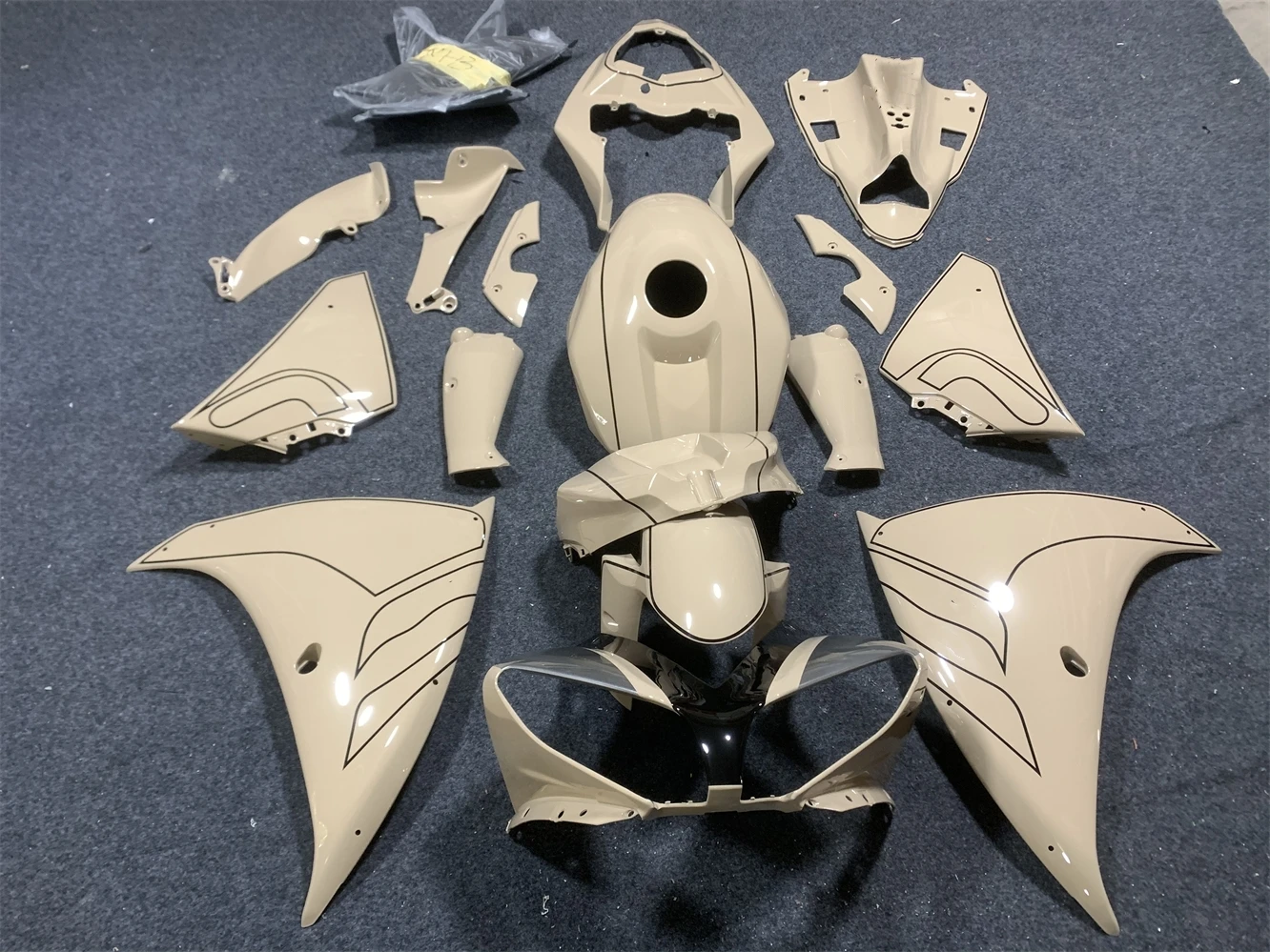 Motorcycle Fairing Kit fits Yamaha R1 2009 2010 2011 2012 2013 2014 Fairing Khaki beige motorcycle housing
