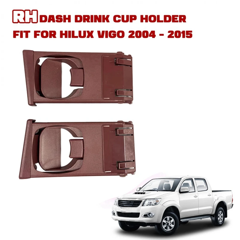 1 Pair Car Cup Holder ABS Car Accessories For Toyota Hilux Vigo Fortuner 2005-2014 55604-0K010-BO