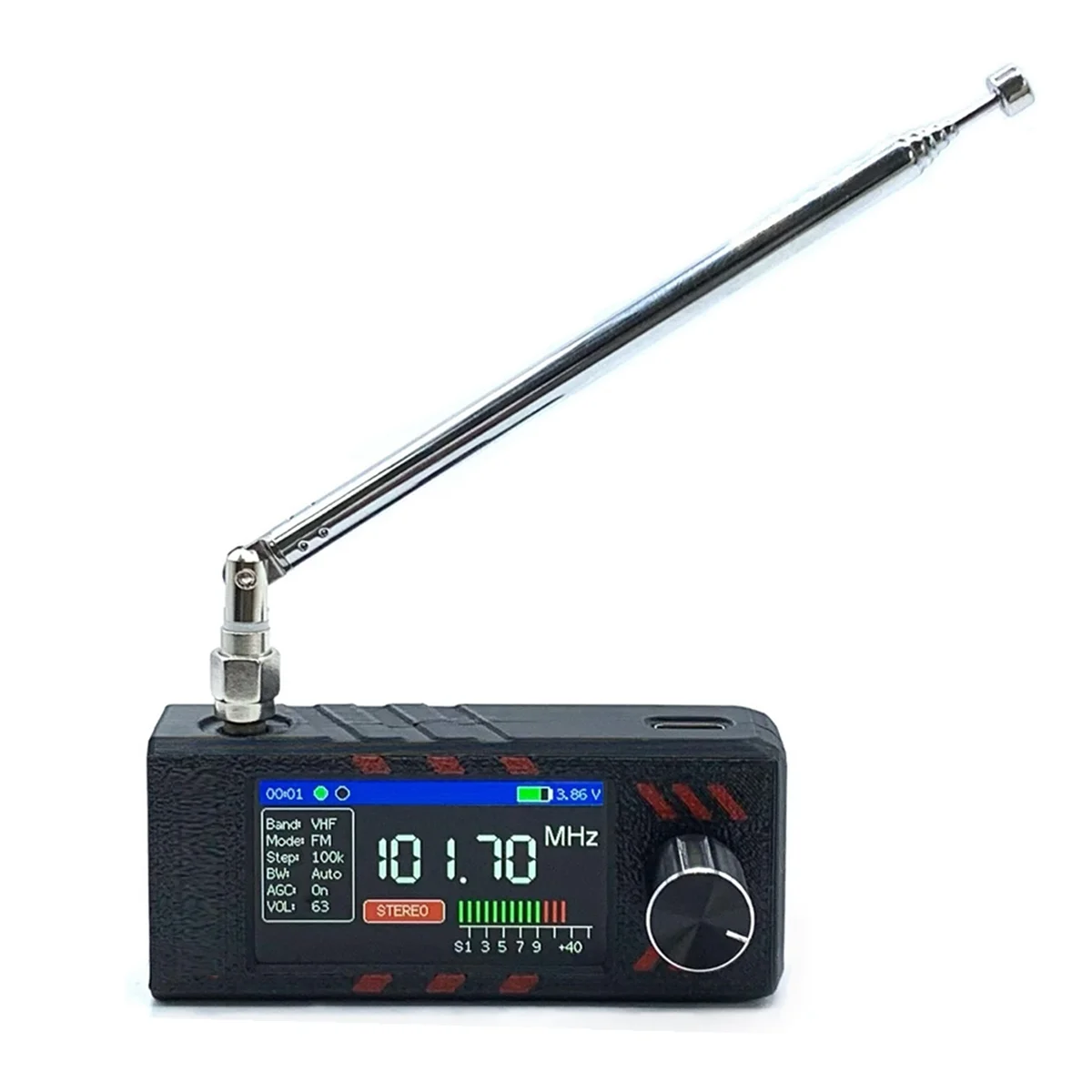 

ABJZ 0,5-108 МГц Mini SI4732 Полнодиапазонный радиоприемник, поддерживает FM AM (MW и SW) и SSB Встроенный усилитель для наушников