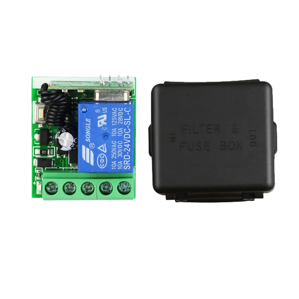 433Mhz Remote Control Wireless Switch DC 12V 1CH RF 10A Relay Receiver and 2CH Transmitter For Door Electromagnetic Lock