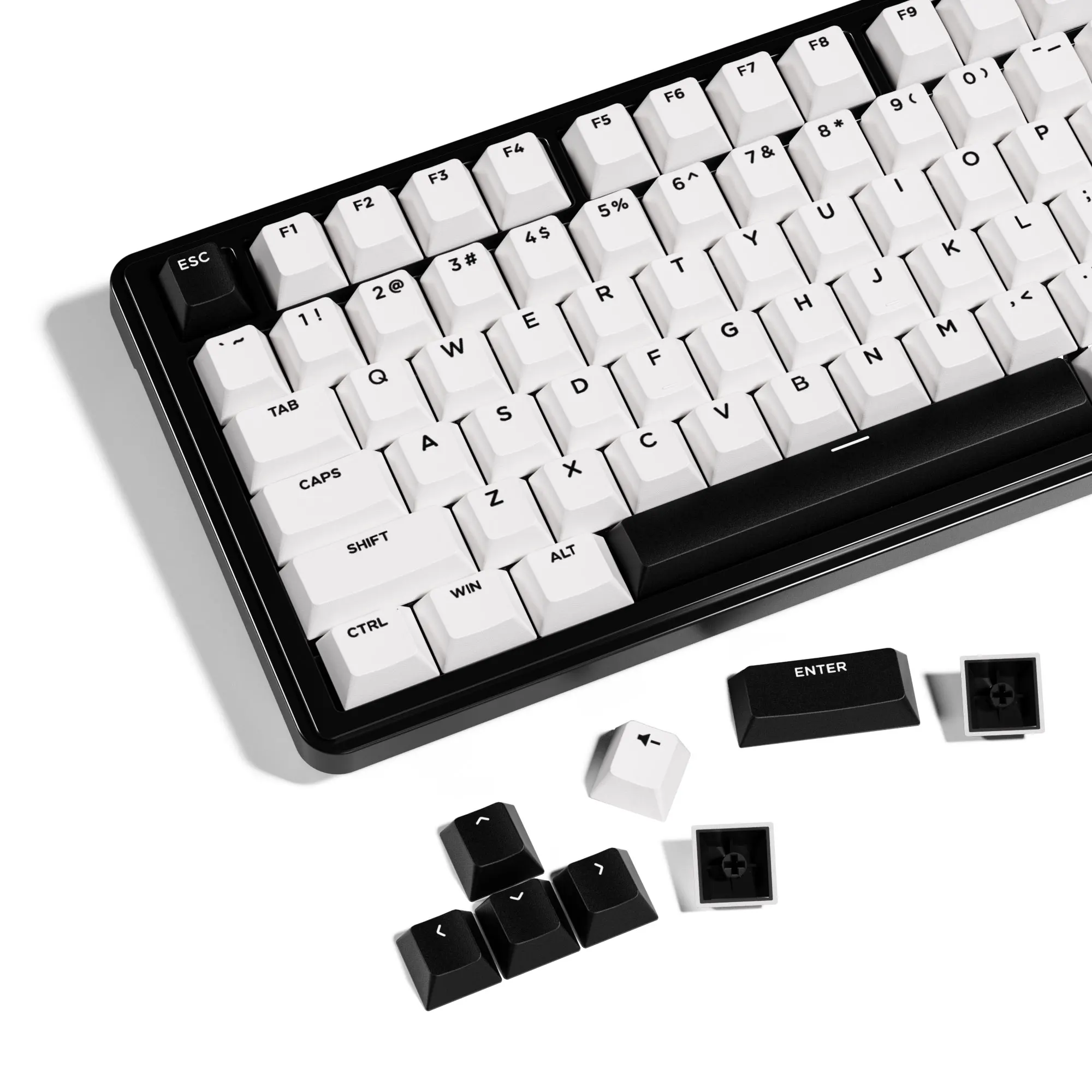 XVX BOW Keycaps Set White Double Shot Cherry Profile Keycap 138-key PBT Key Cap for MX Keyboard