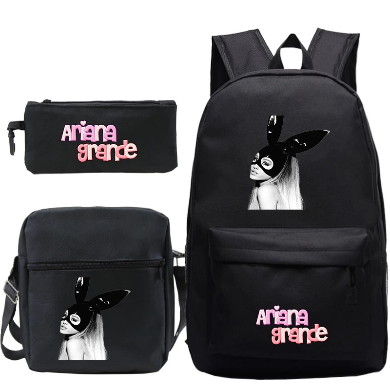 Ariana Grande School Backpack For Girls School Bags Fashion 3 Pcs/Set Bookbag With Pencil Bags Book Teens Rucksack