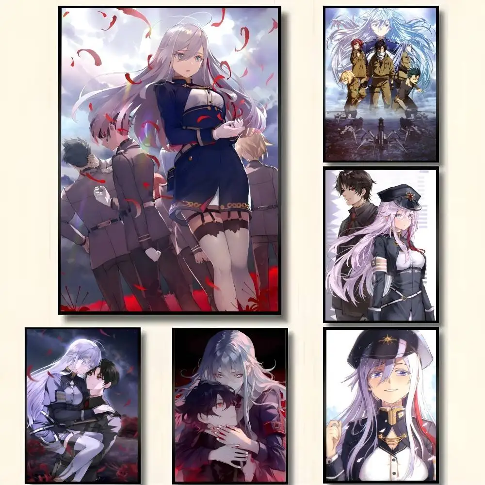 Anime 86 -E-Eighty Six Posters High Quality Self-adhesive Wall Art Decorations Color Prints Sticky