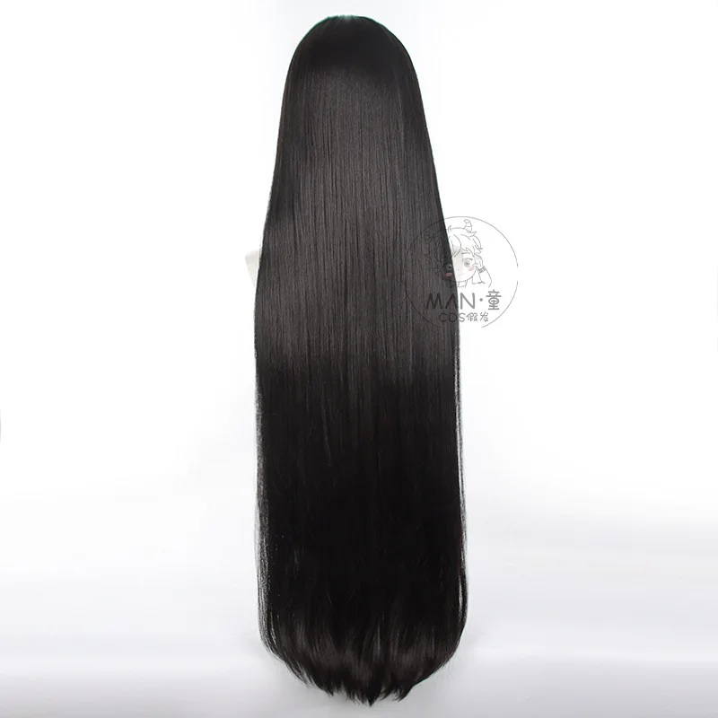 شعر مستعار أزرق قفل عشي جوبي كوسبلاي شعر أسود طويل سهل التصميم هدية الهالوين #4