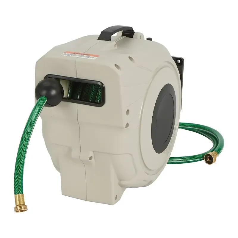 Spring Power Automatic Rewind Retracting Garden Water Hose Reel
