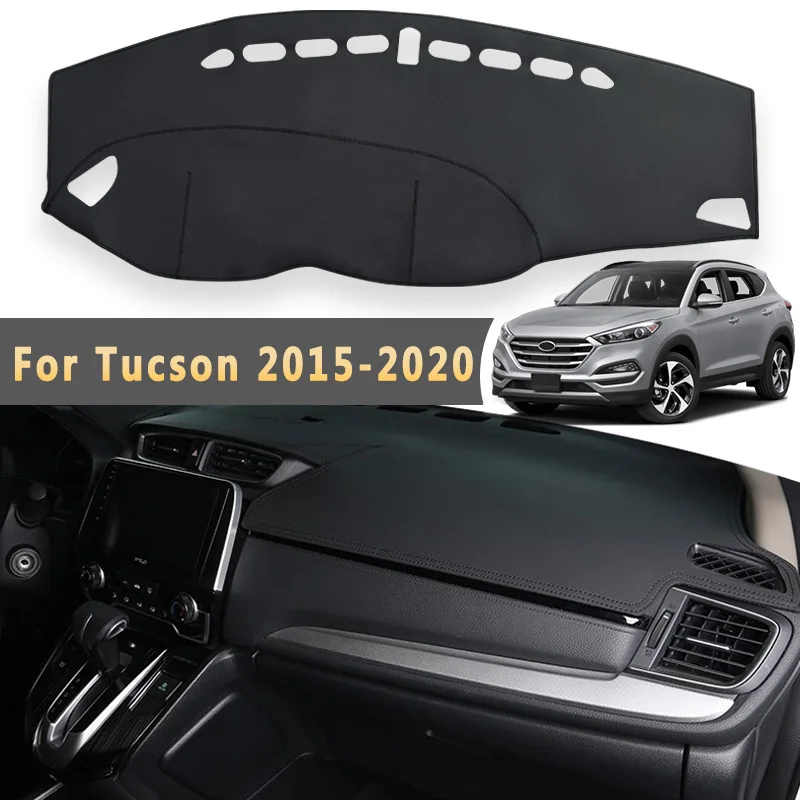 Pokrowiec na deskę rozdzielczą do Hyundai Tucson 2020 2019 2018 2017 2016 2015 Maty samochodowe Osłona przeciwsłoneczna Panel przyrządów Akcesoria Wodoodporny
