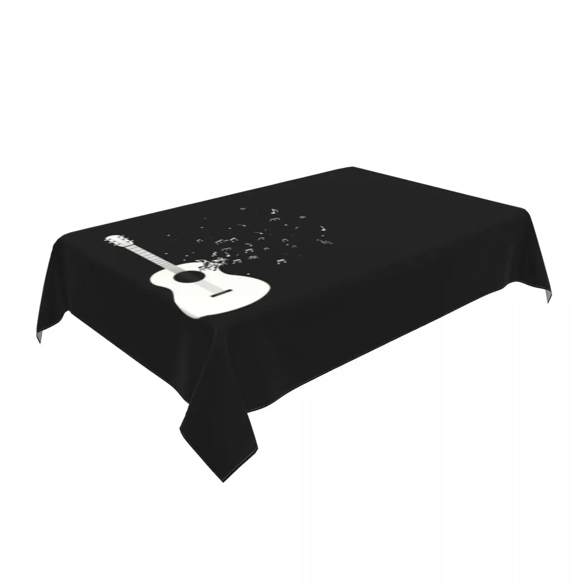 Rectangular Waterproof Oil-Proof Acoustic Guitar Tablecloth Backing Elastic Edge Table Cover 40