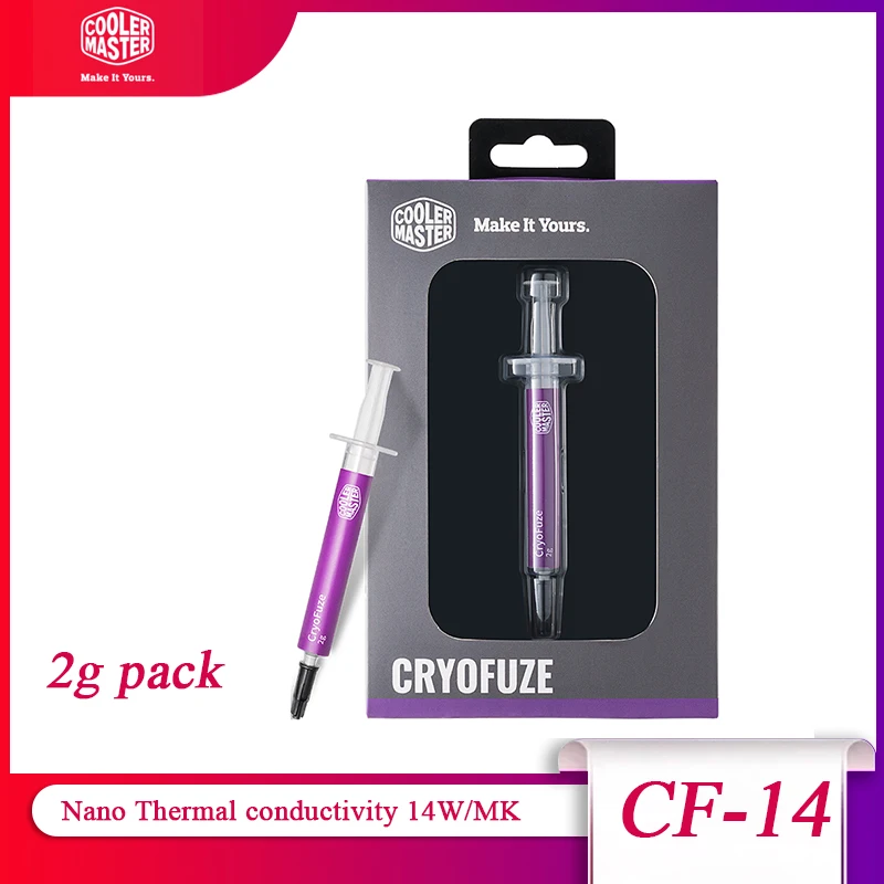 Cooler Master CF14 Thermal Conductive Grease Paste 14W/mk High Performance Cool Intel Processor CPU GPU Cooling Fan