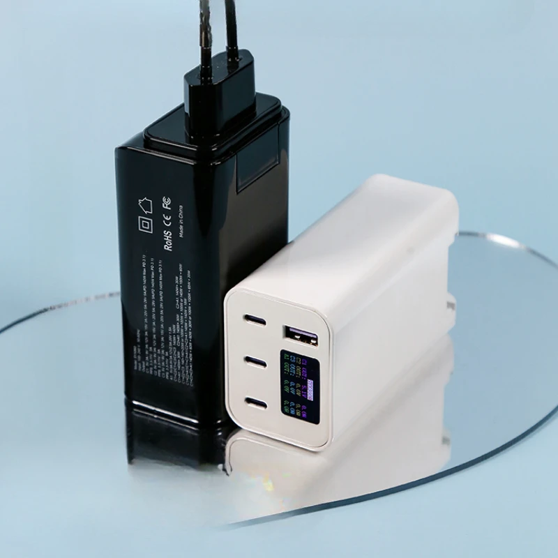 300W high-power gallium nitride PD 3.1 with screen multi-channel desktop charger full protocol portable charging head