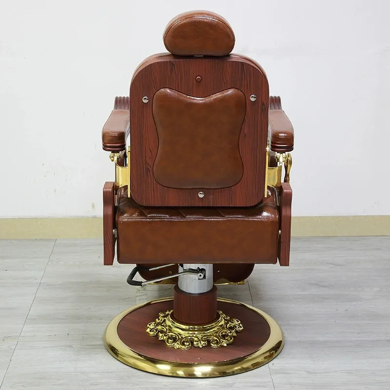 M  men's shaving hair chair retro oil head large chair barber shop  can be reclined hair cutt