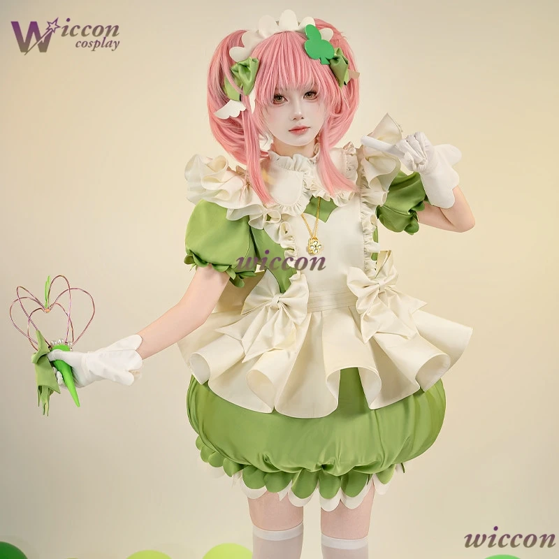 Cos Room Shugo Chara Hinamori Amu Miki Transformation Cosplay Green Dress Anime Outfit Comic Con Halloween Party Role Play Women