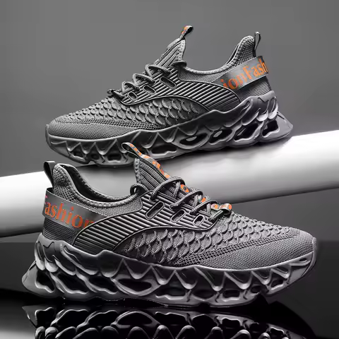 YRZL Sports Men Sneakers 2025 Breathable Mesh Running Shoes Lightweight Comfortable Walking Shoes Male Casual Outdoor Footwear