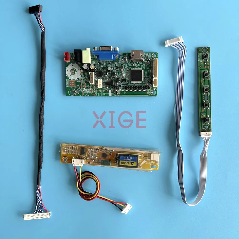 LCD Screen Controller Driver Board Fit LTN156AT01-A01 B156XW01 V0 HDMI-Compatible 1CCFL 30 Pin LVDS DIY Kit 1366*768 Display VGA