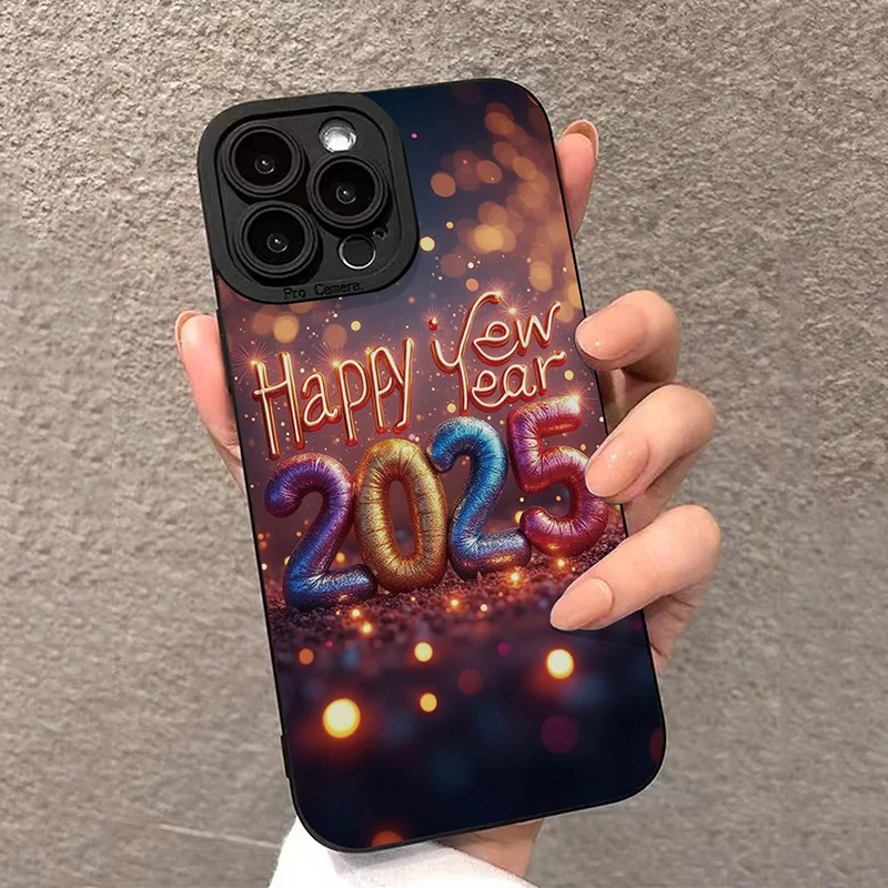 2025 New Year Painted Phone Case For Samsung Galaxy S25 Ultra S24 FE S23 Plus S22 S21 A56 A36 A26 A35 A55 A54 A34 A33 A53 Cover