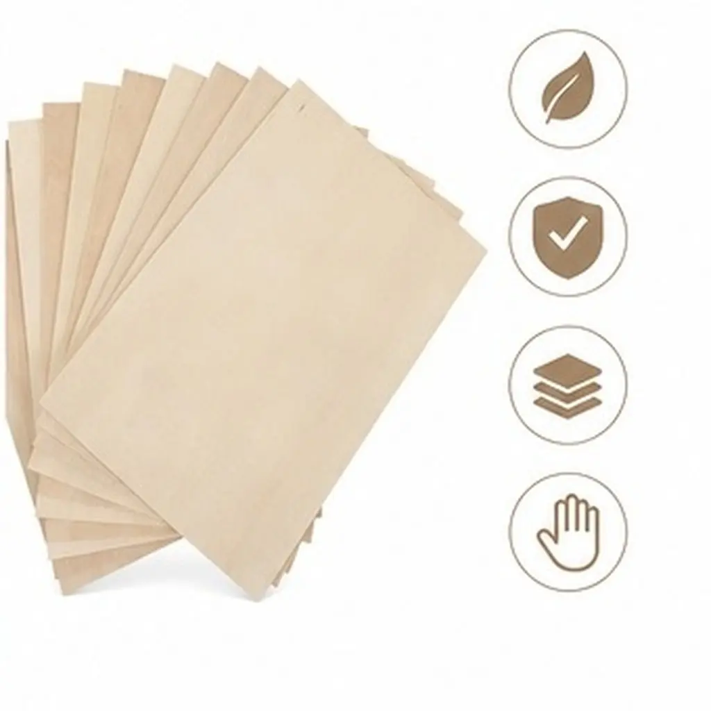10Pcs Basswood Plywood Unfinished Wooden Cutouts DIY Craft Painting Wooden Board Basswood Layer Wood Piece Blank Wood