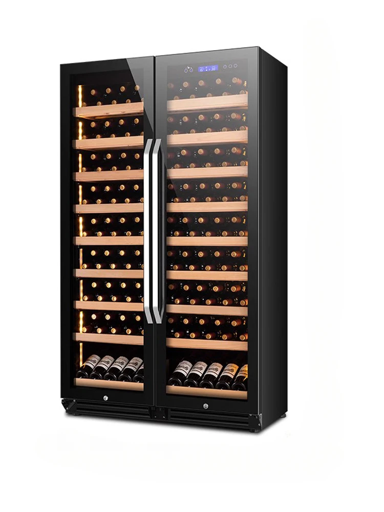 Two-door ultra-thin wine cabinet constant temperature wine cabinet ice bar tea beverage refrigerator