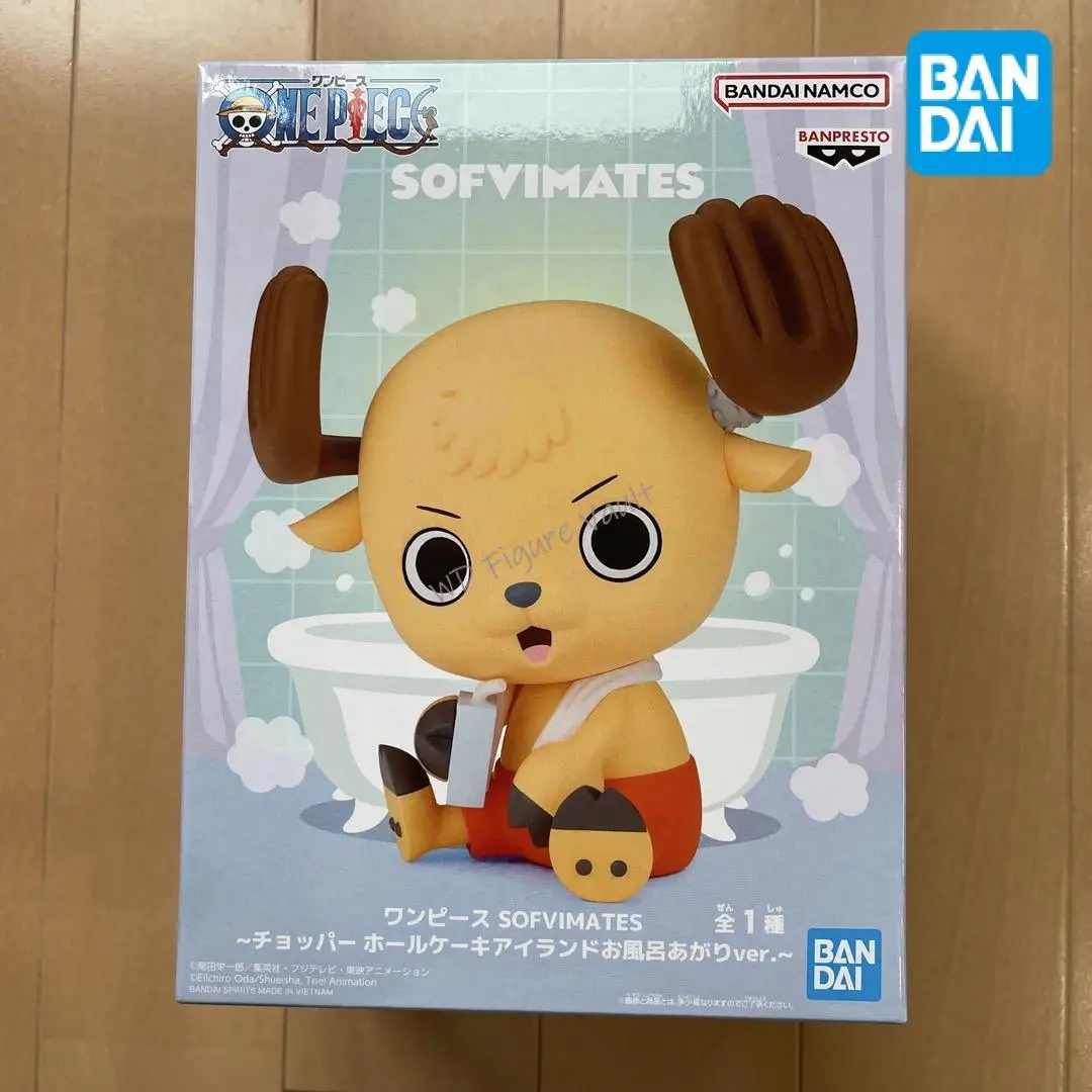 

In stock Bandai One Piece SOFVIMATES Tony Tony Chopper Whole Cake Island Bath Awari ver 11CM PVC Figure Model Toy Gift