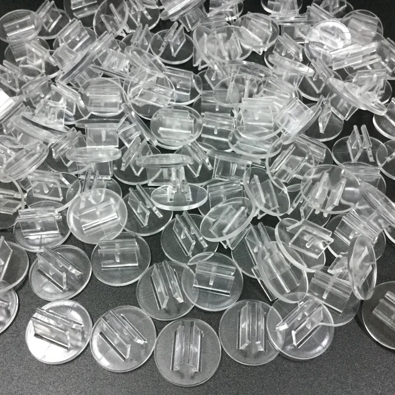 20PCS/Lot Transparent Plastic Stand Card Base for Board Games Children 2mm Cards Holder Game Accessories