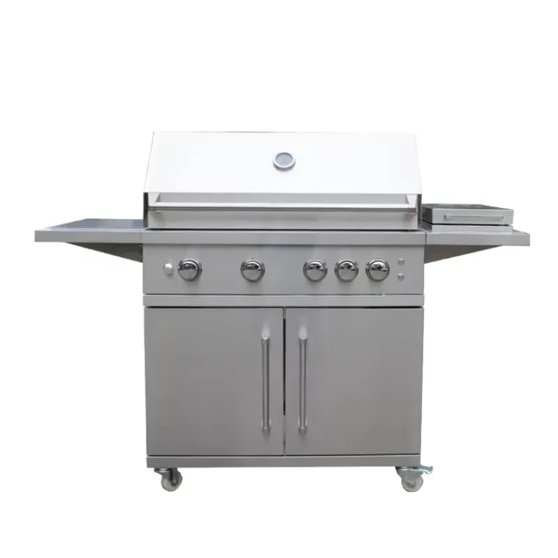 36inch Free Standing 4 Burner Grill With Cart