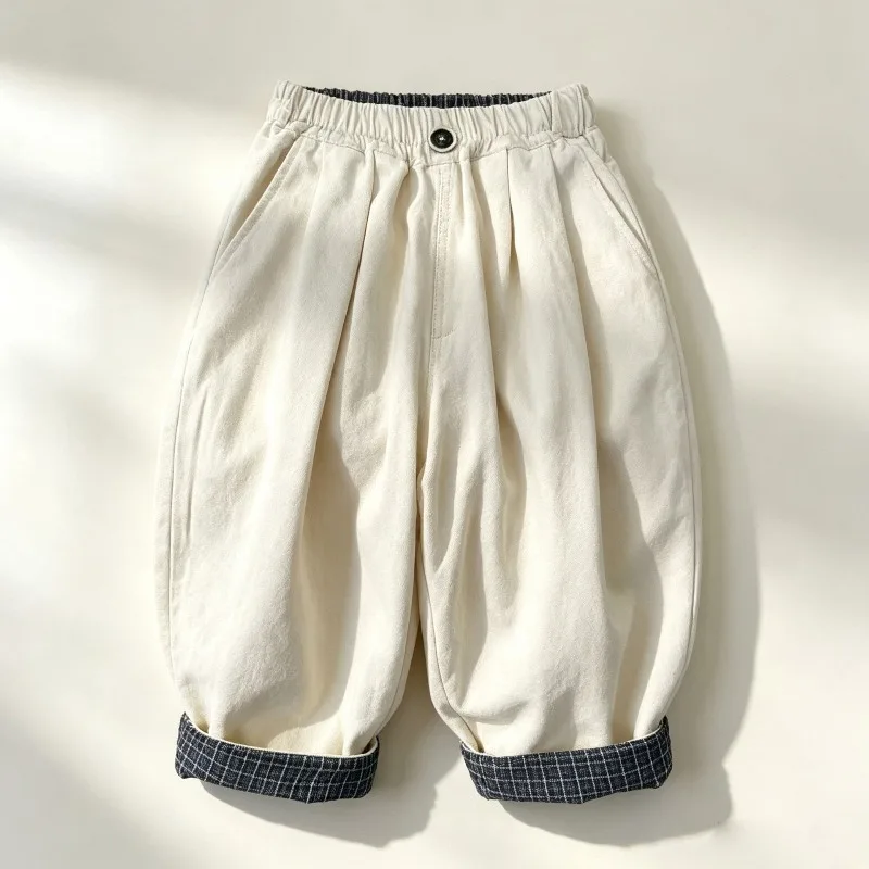 RAISE 2026 Herbst Kinder Jungen Hosen Locker Vielseitig Sitzend Baby Jungen Gerade Hosen Lässig 2-10 Jahre Kinder Jungen Hosen – Detail 6