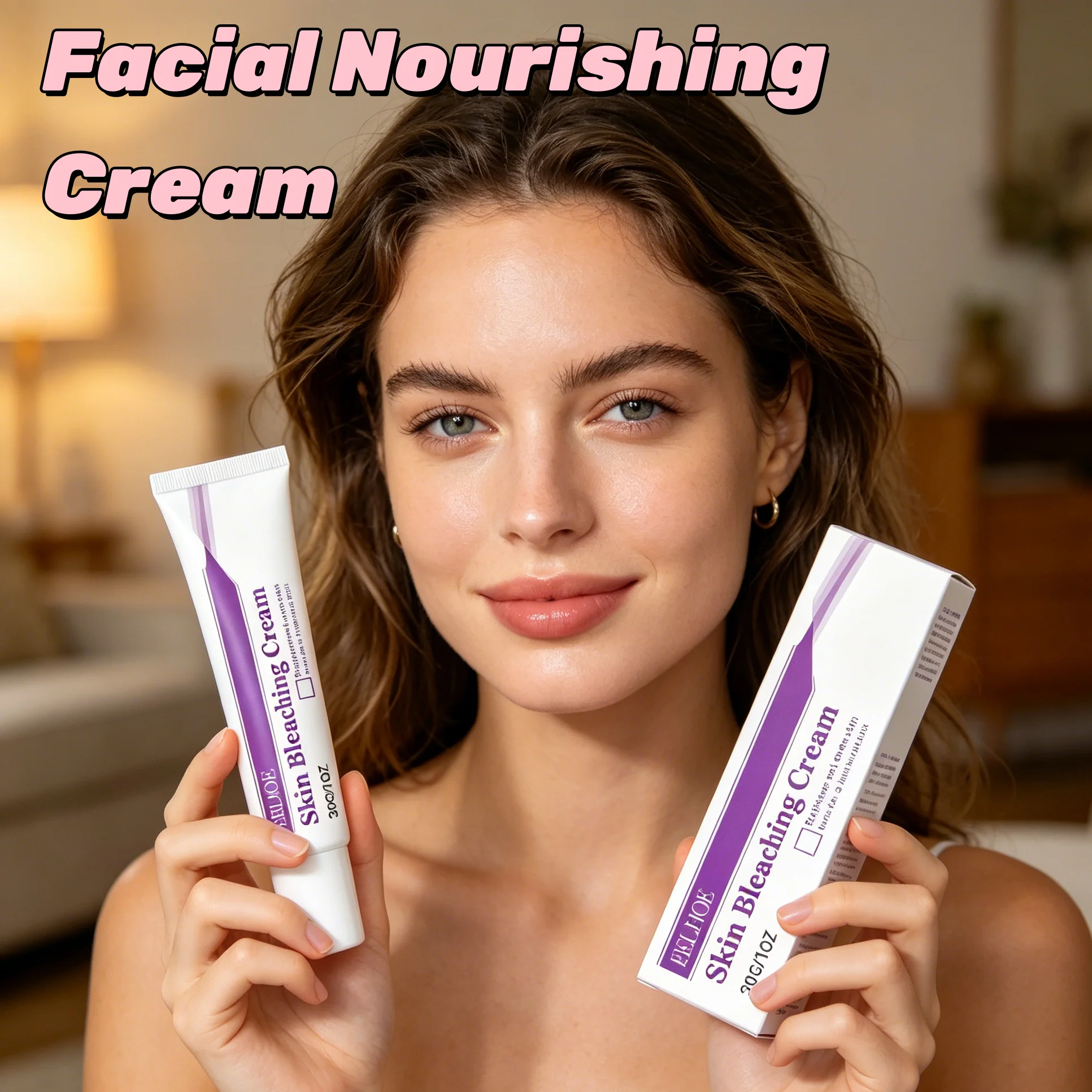 EELHOE Facial Firming Cream Deep Hydration Even Skin Tone Reduce Fine Lines Improve Roughness Shrink Pores Facial Soothing Cream