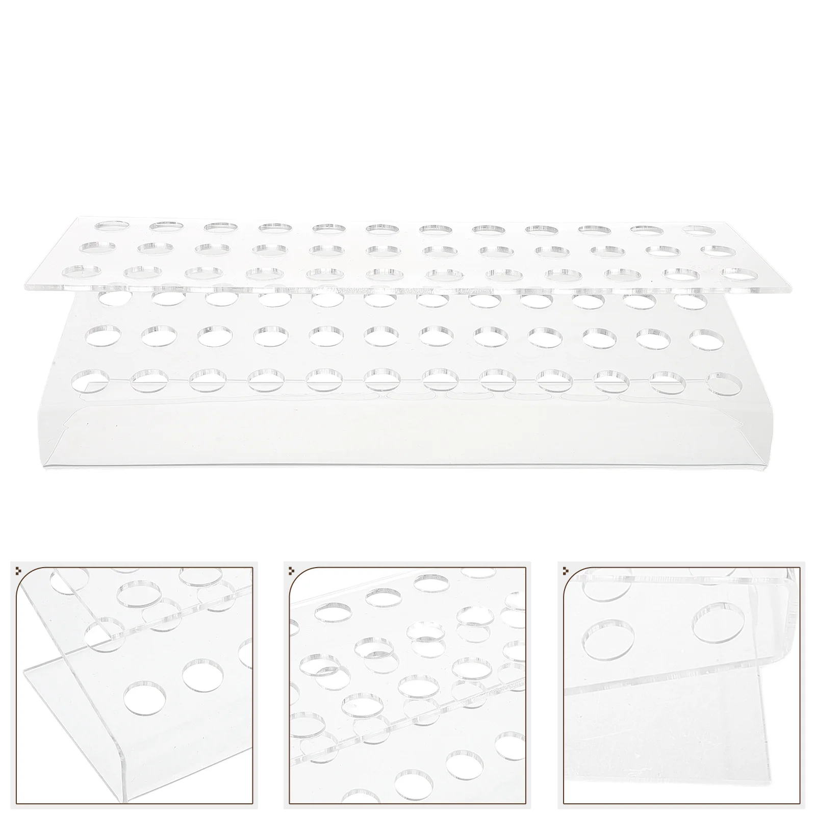 

Clear Acrylic Pen Holder 36 Holes Desk Organizer Creative Paint Brush Makeup Display Stand Brush Holder Pen Stand