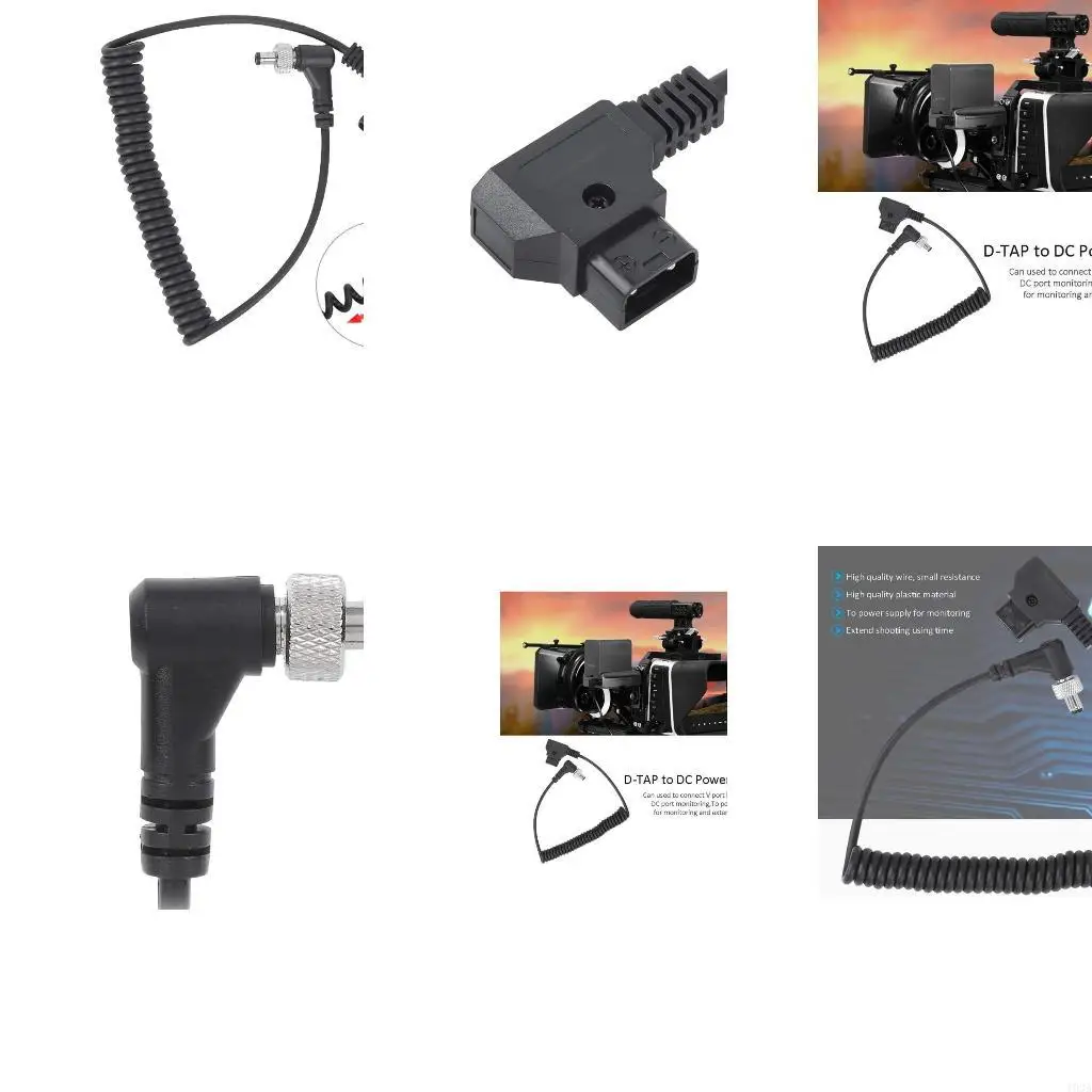 193A Extend Your Camera Battery Life D Tap to DCRight Coiled Power Cable