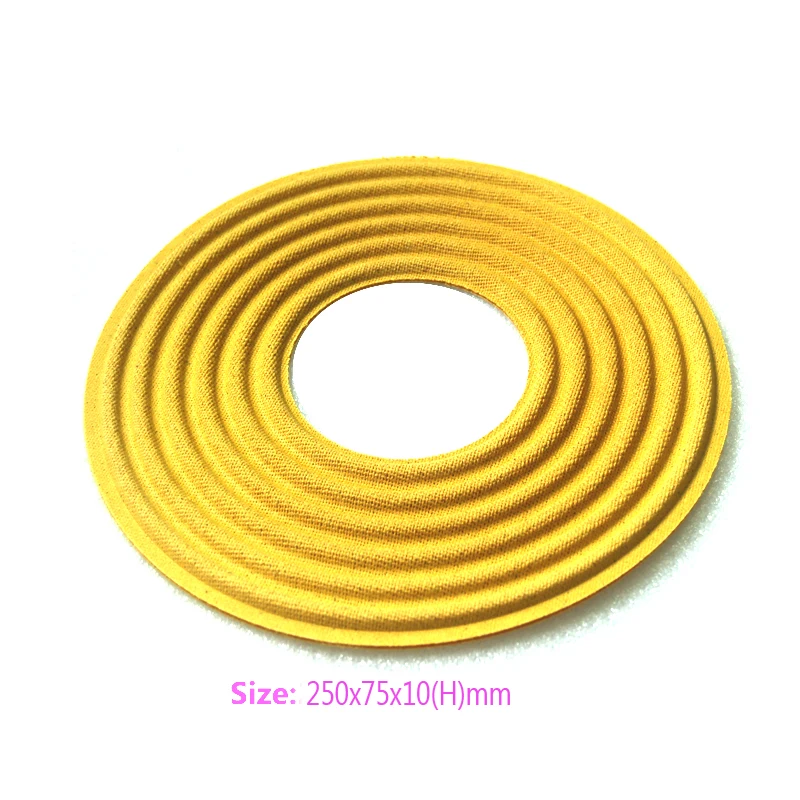 2pcs/Lot 250x75.5mm  Cloth Subwoofer Damper Shock Absorber HiFi Audio Speaker Spider 15/18/21inch