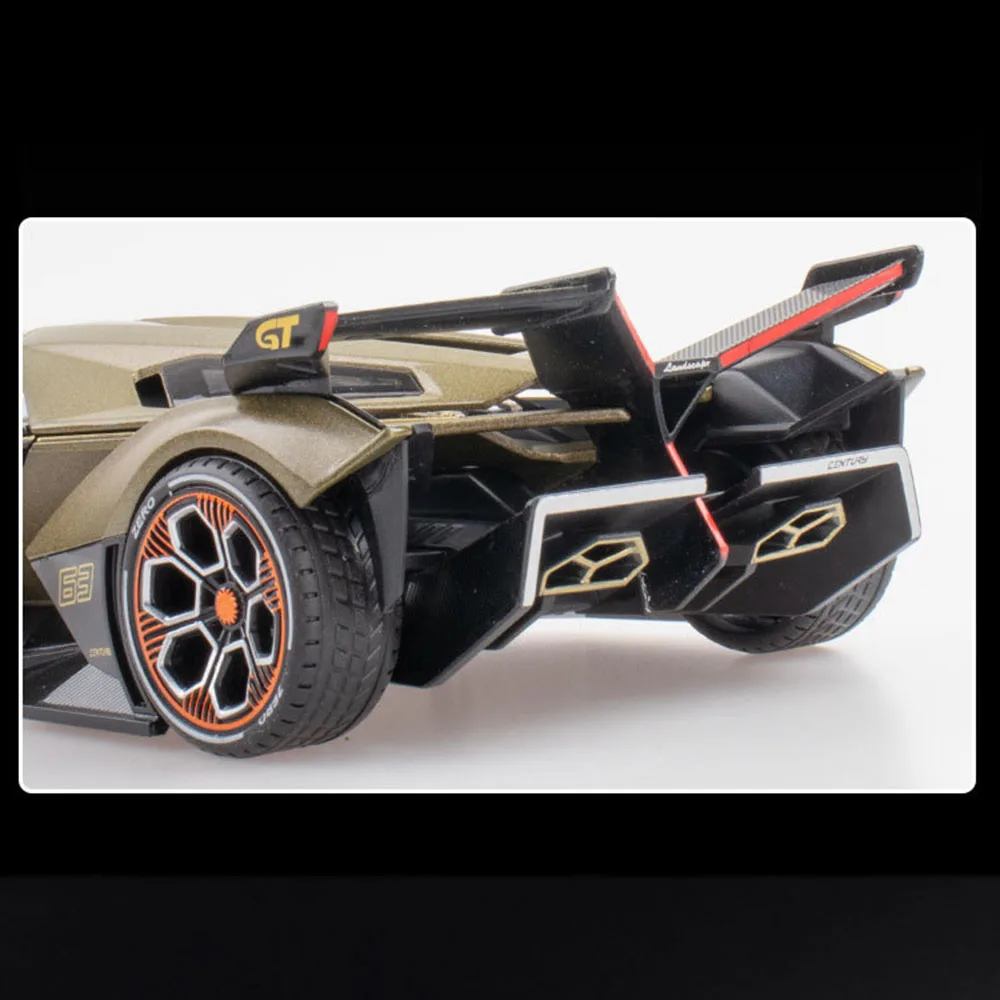 1/22 V12 스포츠카 모델 비전 VGT 그란 투리스모 합금 컨셉 다이캐스트 금속 시뮬레이션 장난감 모델 자동차 어린이 생일 선물