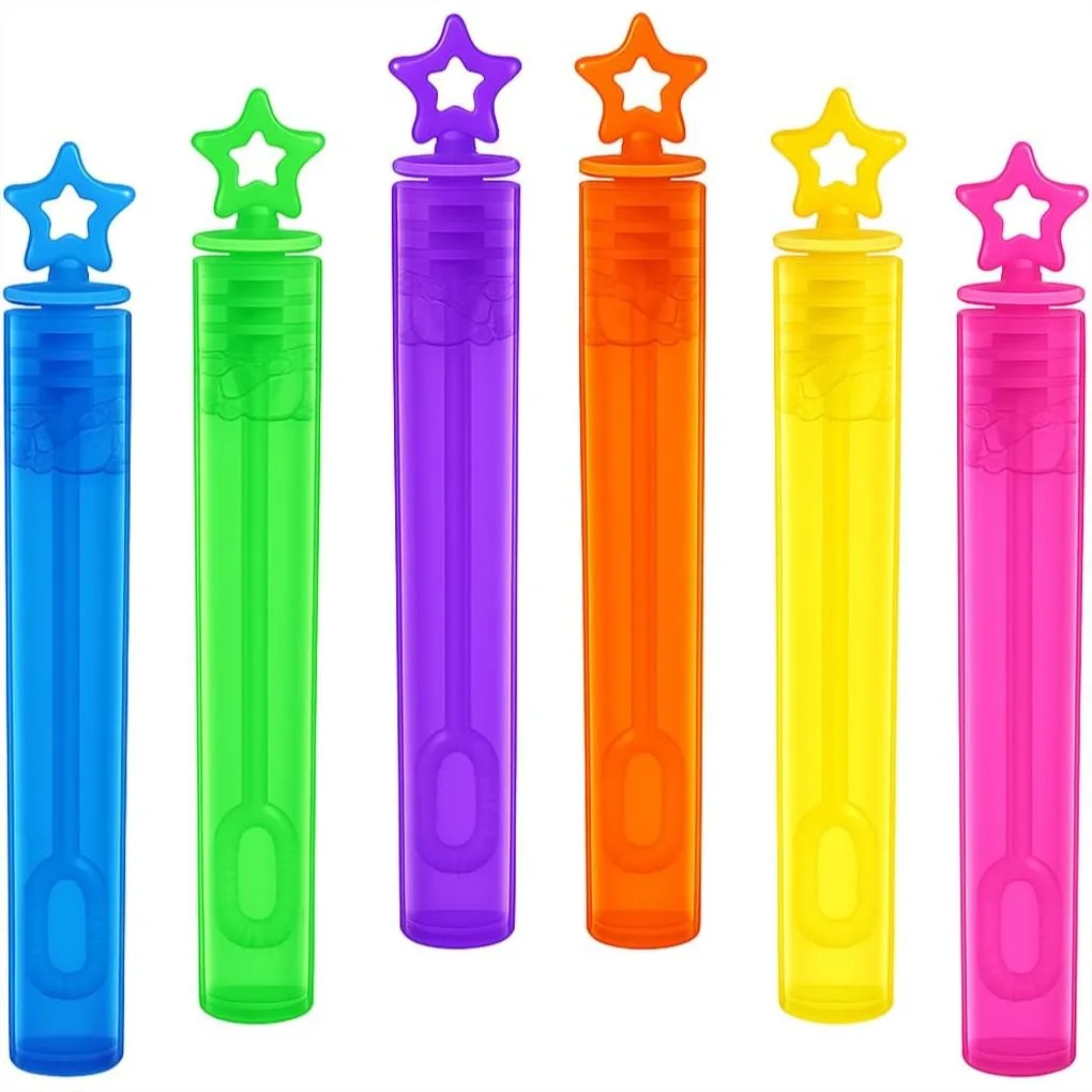 

32-Pack Mini Star Bubble Wands with Solution for Kids Party Favors Birthday Goodie Bags