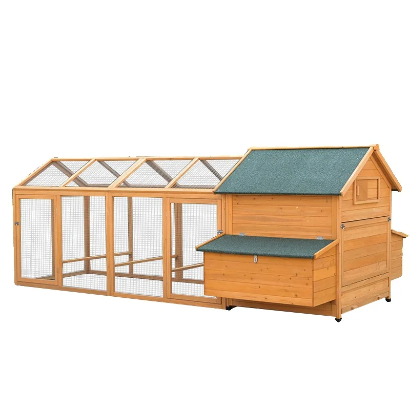 

Large Wooden Pet House Outdoor Chicken Coop for Rabbits Ducks Geese Pigeons, Weatherproof & Easy Clean