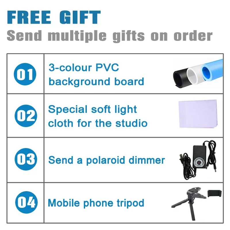 ターンテーブル-BKL 撮影用ライトボックス LED 折りたたみ式 ポータブルフォトスタジオ 75*75cm ミニライトテント フラッシュ写真照明