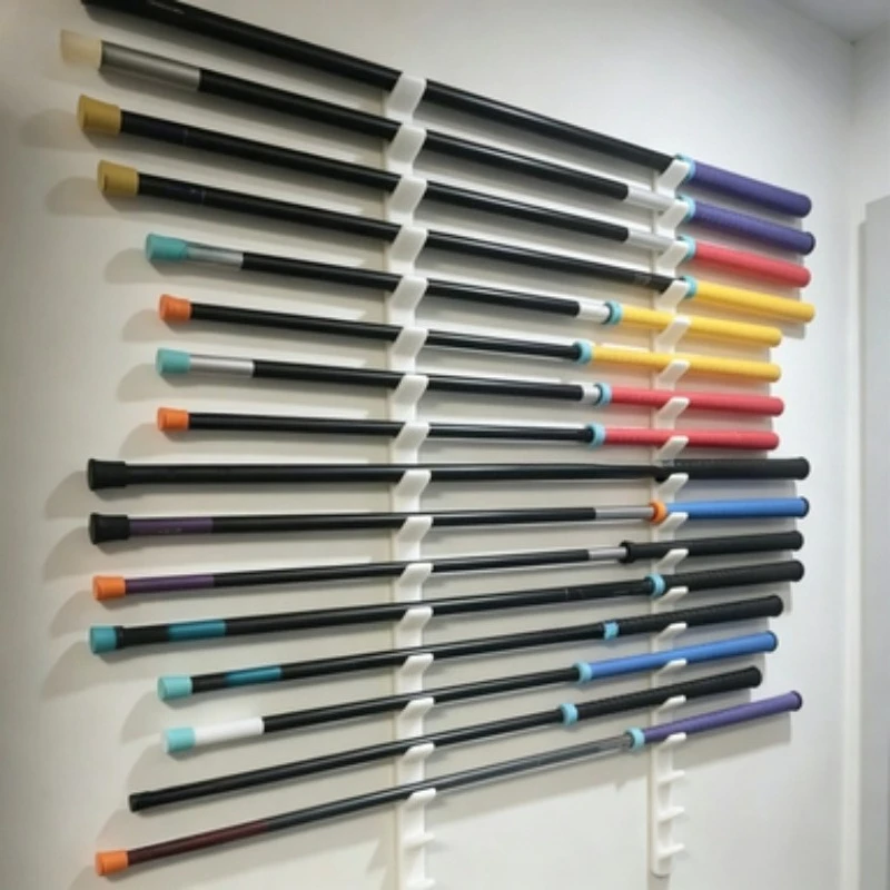2Pcs Wall Mounted Fishing Rod Holder Rack, Pole Storage Organizer for Garage Wall, Tackle Display  Drill‑and‑screw Mountable