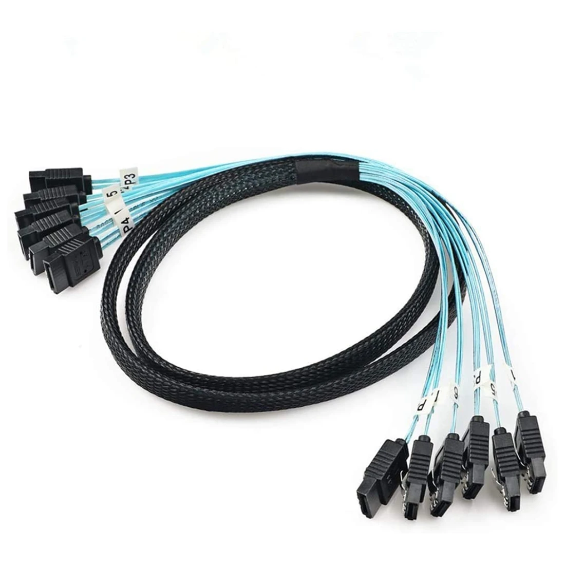 Cable divisor Accesorios de computadora Cable SATA III SAS SATA 7 pines hembra a SATA 7 pines ​   Cable de datos hembra (0,5 M)