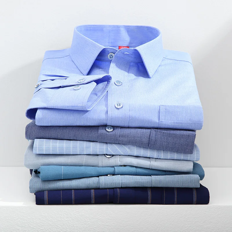 Plus size 7XL modal long sleeve shirts for man slim fit casual plain shirt soft single pocket print designer vintage clothes