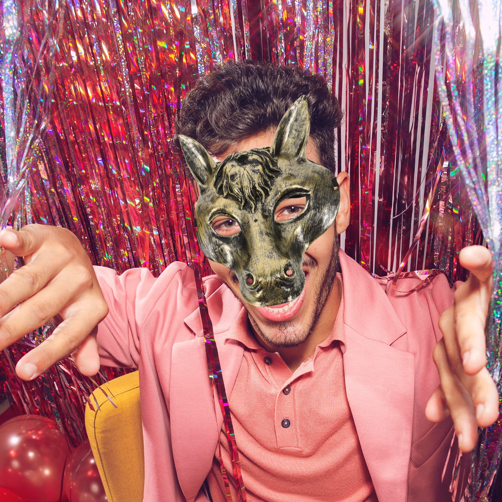 

Realistic Horse Mask Lightweight Plastic for Halloween Costume Cosplay Animal Party Masquerade Carnival Accessory