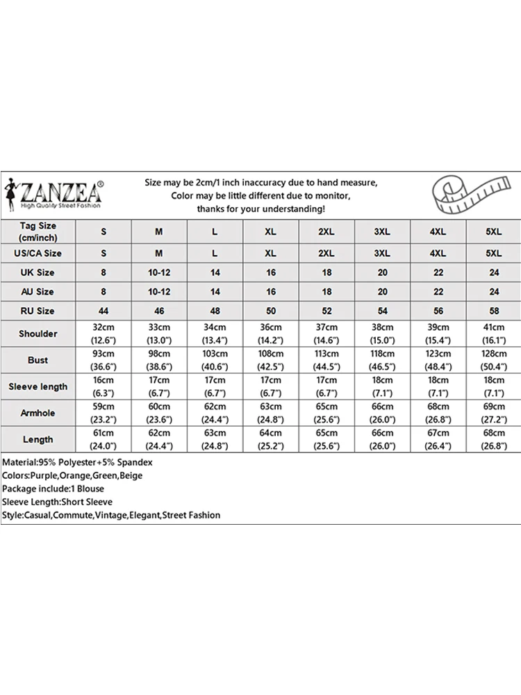 Zomer Kantoor Werk Shirts Elegante Vrouwen Ruches Blouse 2025, ZANZEA Mode V-hals Korte Mouw Vakantie Tops Tuniek Vrouwelijke Blusas